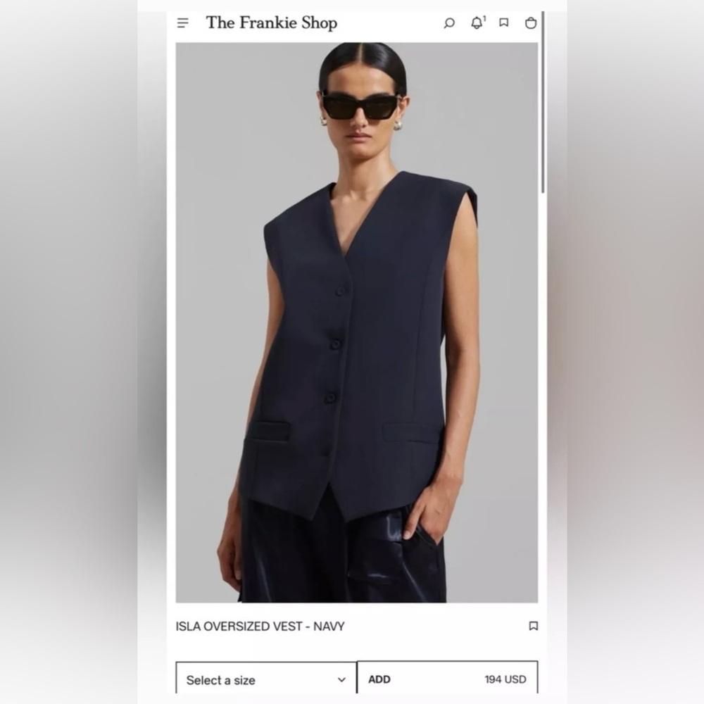 The Frankie Shop Isla Oversized Vest